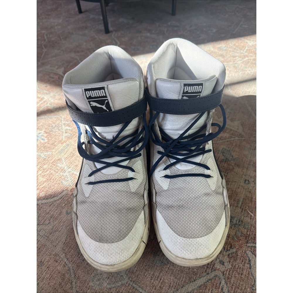 Puma Sky Dreamer Modern Kyle Kuzmo Basketball Shoes Mens Size 10 White Blue Navy